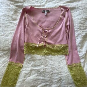 Urban Outfitters tie-front top